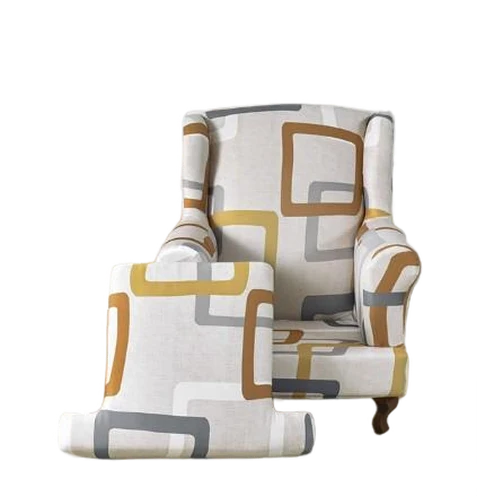 Housse fauteuil Crapaud Géométrique Marron
