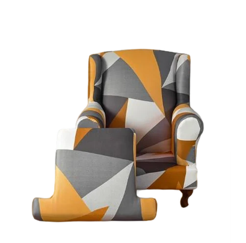 Housse fauteuil Crapaud Géométrique Orange