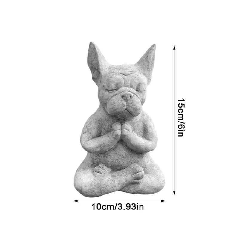 Statue de chien position yoga