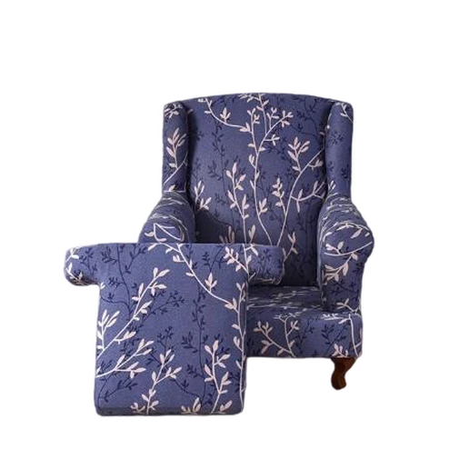 Housse fauteuil Crapaud Fleurie Rose