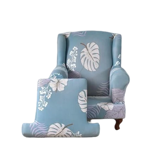 Housse fauteuil Crapaud Tropicale Bleue
