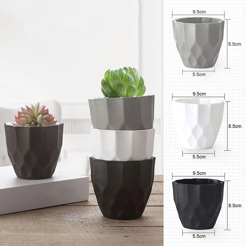 Petit Pot de Fleurs Arrondi