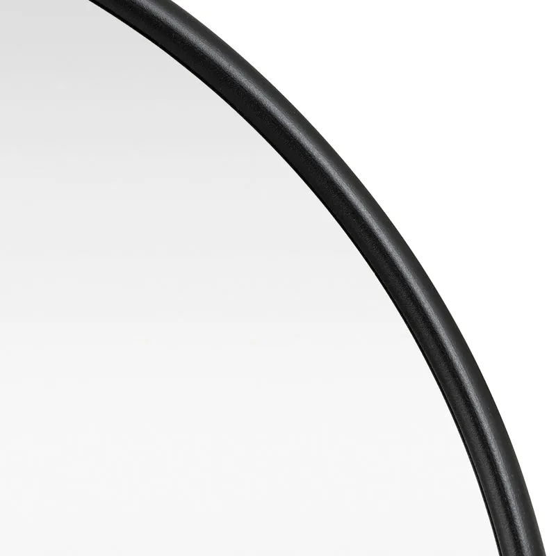 Miroir mural ovale 30 x 60 cm noir mat 03_0007952