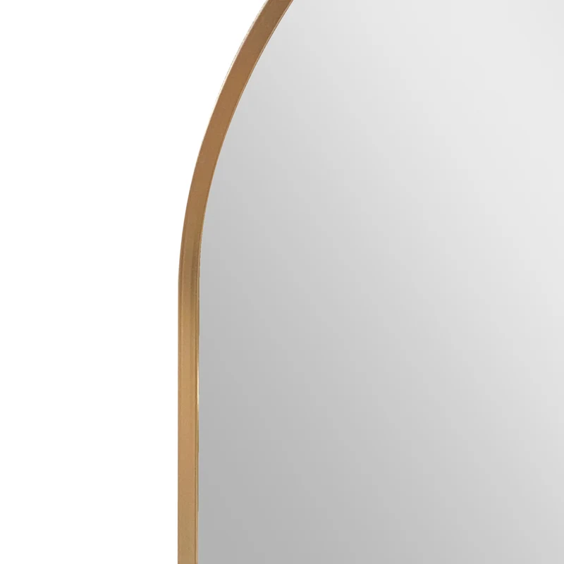 Miroir mural elliptique 40 x 80 cm doré 03_0007898