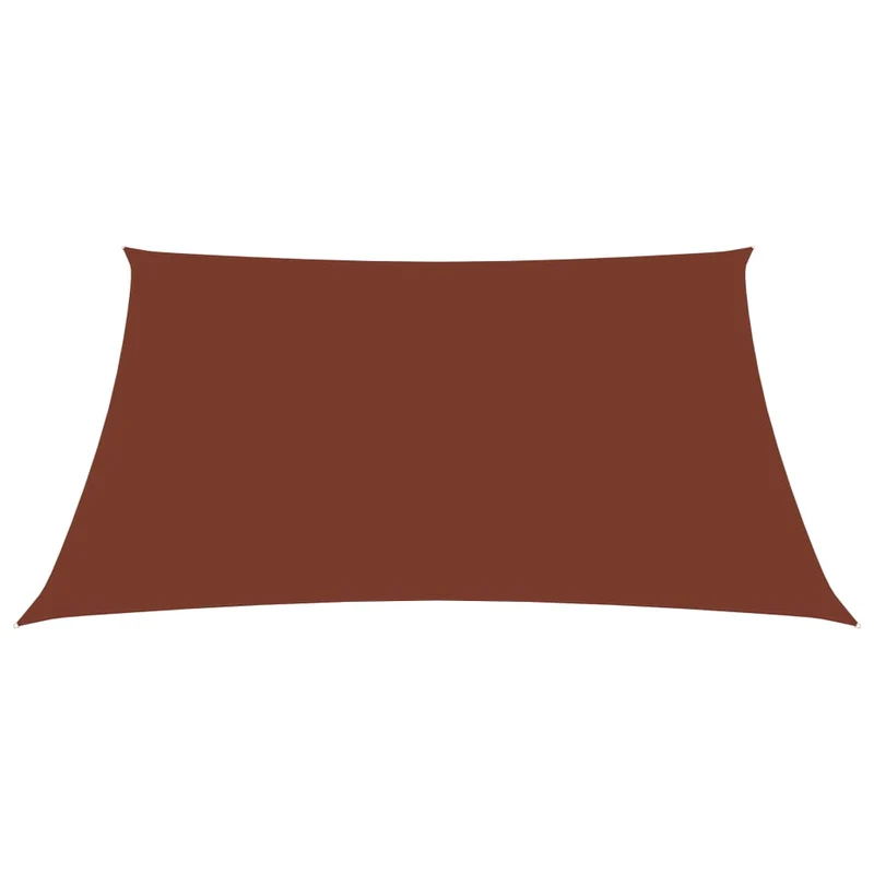 Voile d'ombrage tissu oxford rectangulaire 3,5 x 4,5 m terre cuite 02_0009955