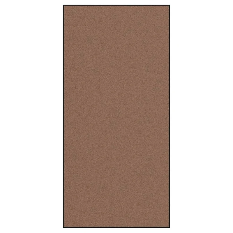 Tapis d'entrée rectangulaire 120 x 250 cm anti-salissure élégant design moderne en polyamide marron 02_0057981
