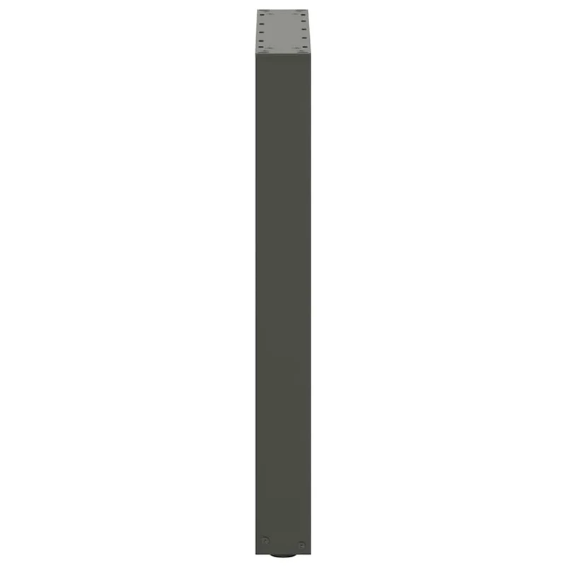 Lot de 2 pieds de table à manger en U ajustables 50 x 72 cm design moderne ambiance élégante en acier anthracite 02_0057418