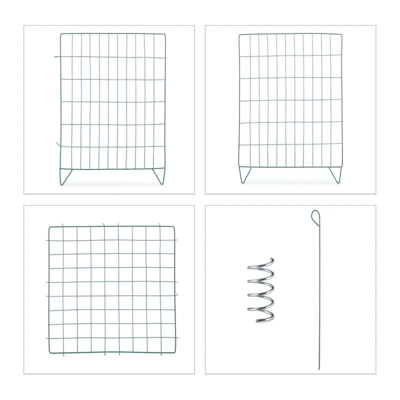 Composteur de jardin 120 L en métal robuste avec aération optimale design épuré vert 13_0013819