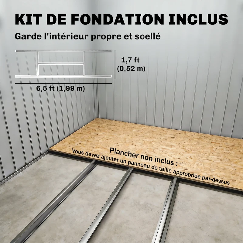 Abri de jardin grande remise pour outils 213 x 130 x 185 cm porte coulissante industriel en acier galvanisé marron clair 21_0004029