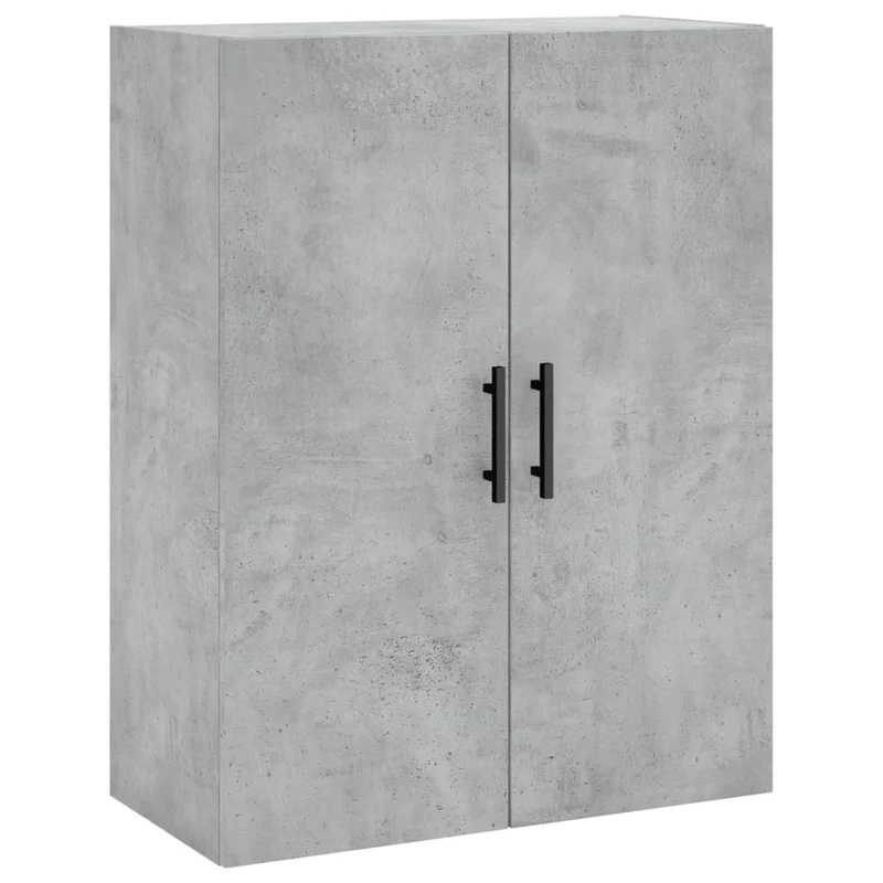 Buffet bahut commode armoire meuble de rangement organisateur cuisine salle de séjour salon haut 69,5 x 34 x 180 cm bois d'ingénierie gris 02_0034612