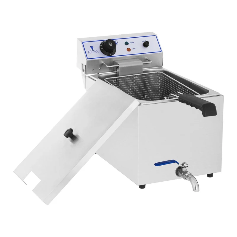 Friteuse électrique professionnelle restaurant 1 x 16 litres robinet de vidange - 230 V 14_0001777