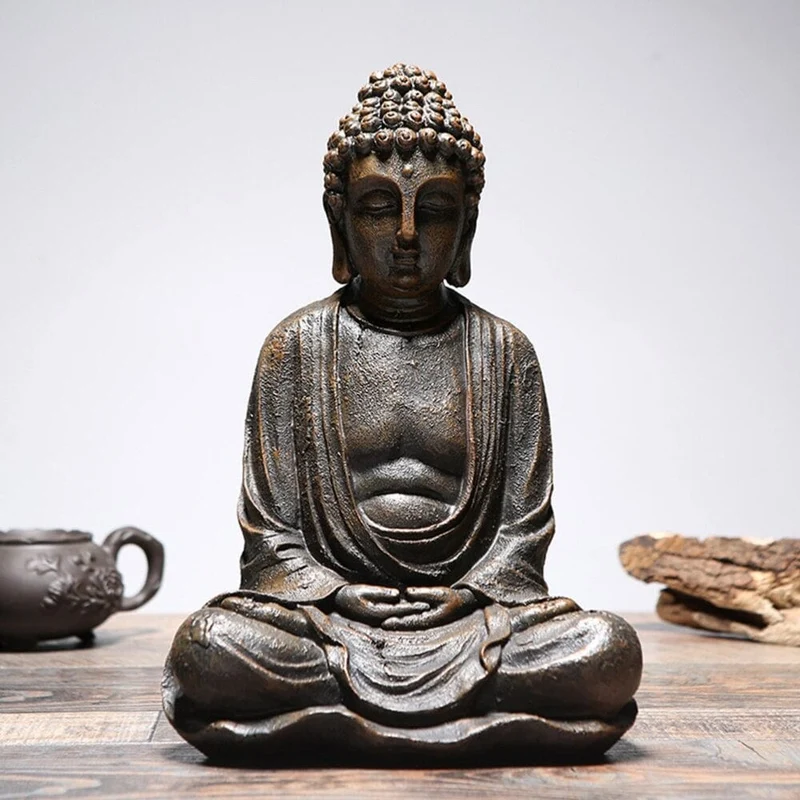 Statue de bouddha décorative et méditative