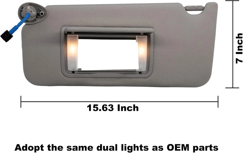 Pare-Soleil Honda Accord 2008-2017 avec Miroir de Courtoisie