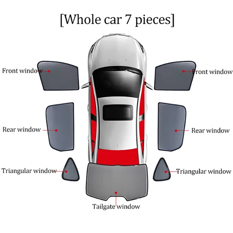 Pare-Soleil Magnétique Volkswagen Touareg 7P 2011-2018