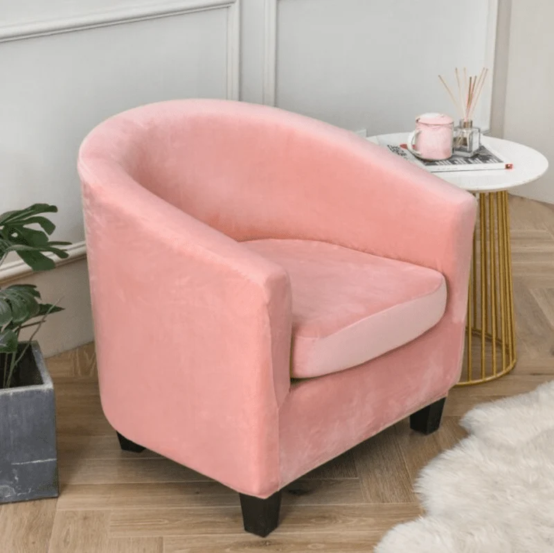 Housse fauteuil Cabriolet Velours Rose