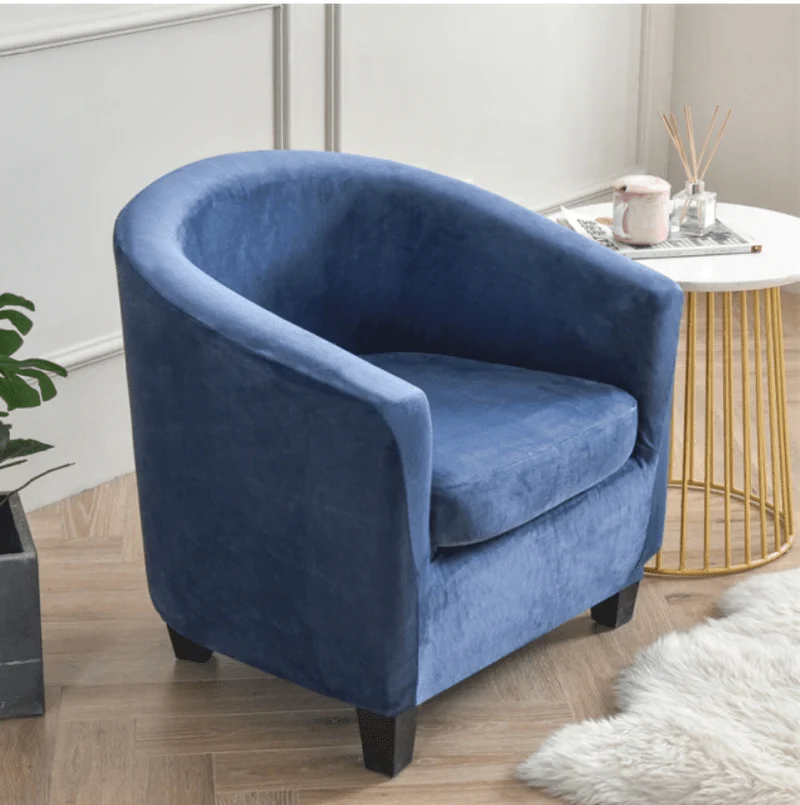 Housse fauteuil Cabriolet Velours Bleu