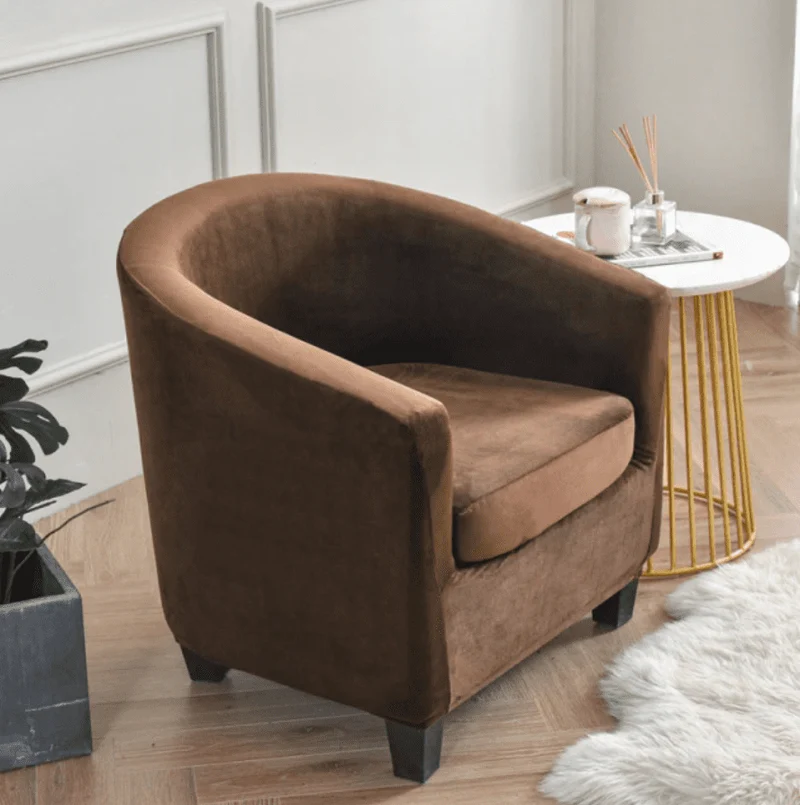 Housse fauteuil Cabriolet Velours Marron