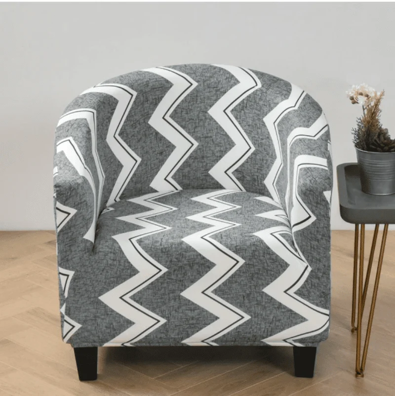 Housse fauteuil Cabriolet Gris et Blanc