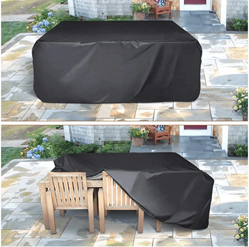 Housse Salon de Jardin Noir