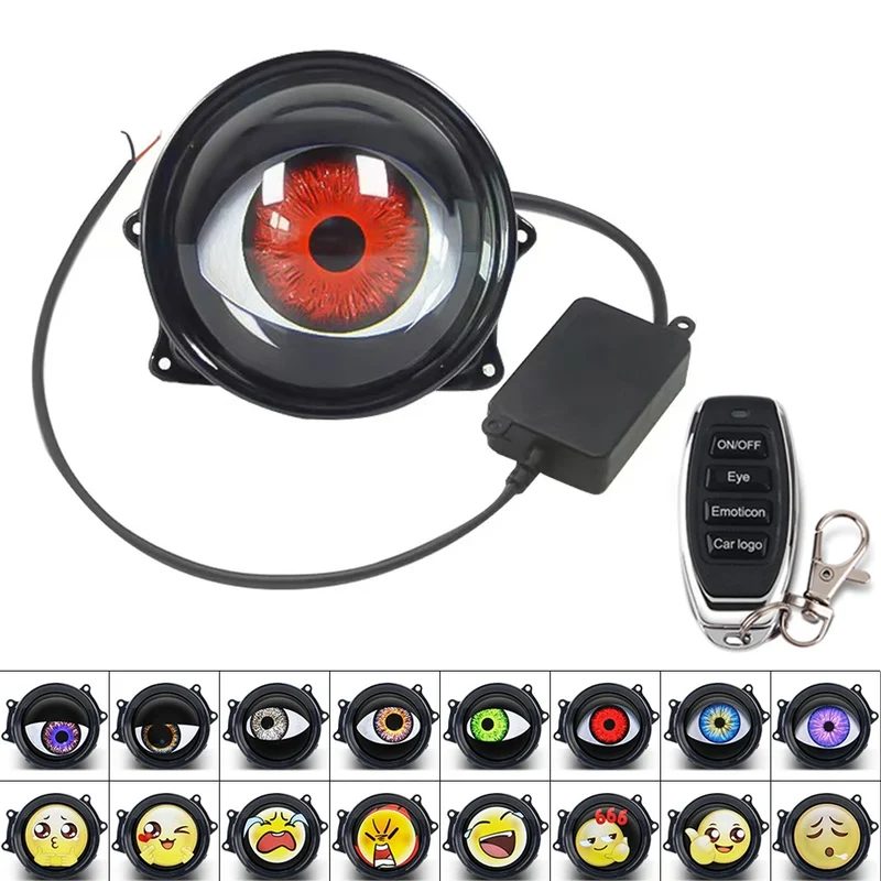 Lentille de Projecteur LED Yeux du Diable Universelle Voiture