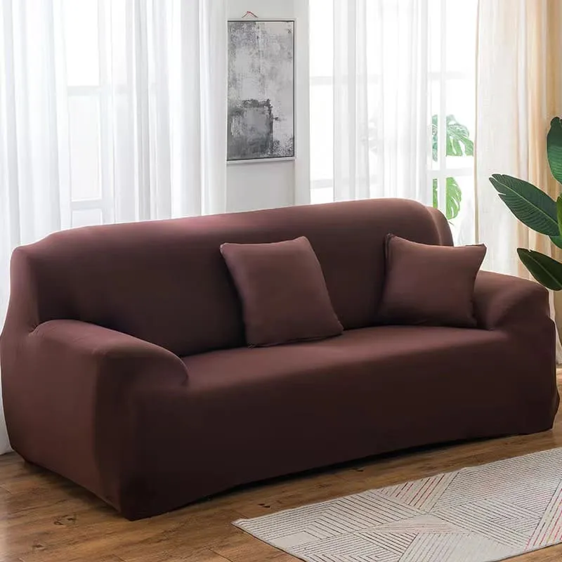 Housse canapé Marron