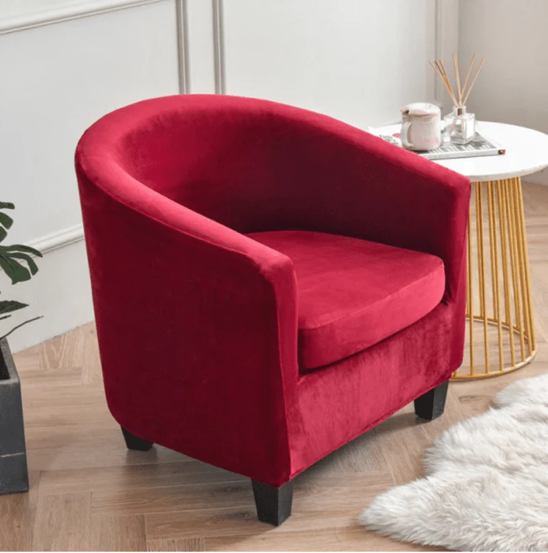 Housse fauteuil Cabriolet Velours Rouge