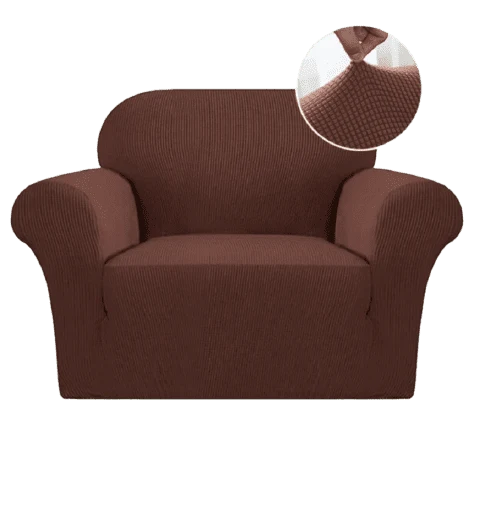 Housse fauteuil Marron