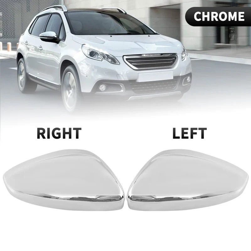 Coque de Rétroviseur Chromée Peugeot 208 2008 Citroën C3