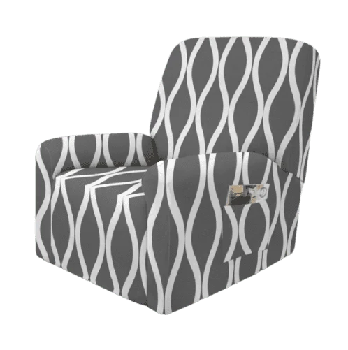 Housse fauteuil Moderne Gris Foncé
