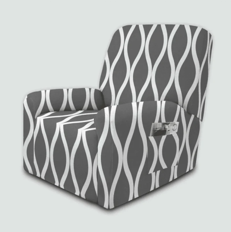 Housse fauteuil Moderne Gris Foncé