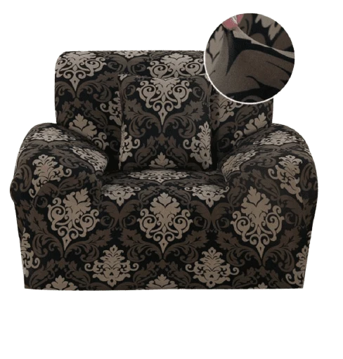 Housse fauteuil Vintage Marron