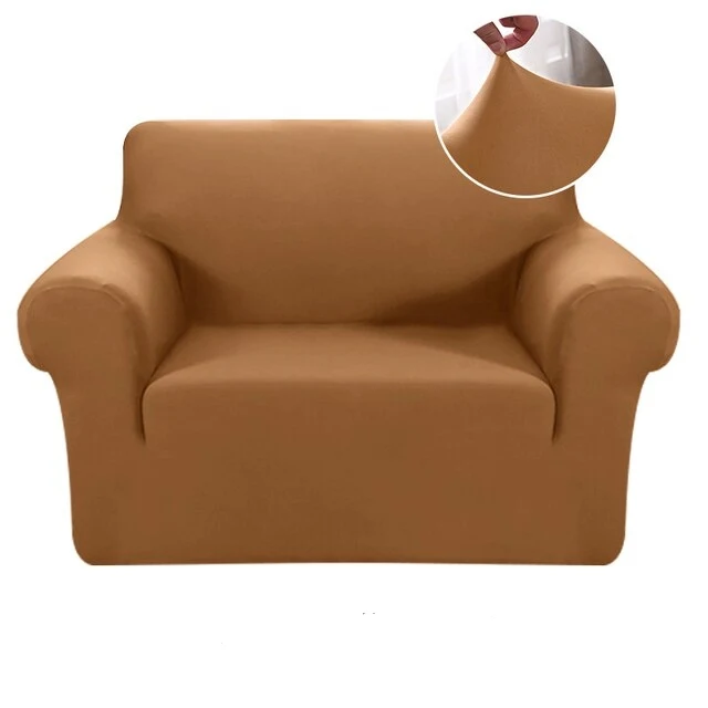 Housse fauteuil Marron Clair