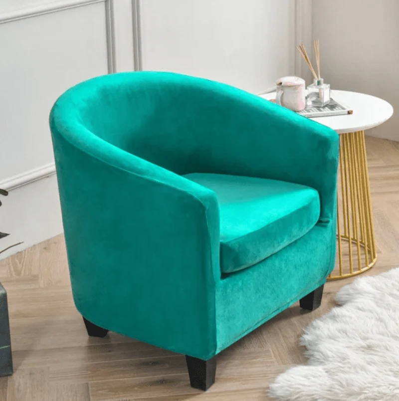 Housse fauteuil Cabriolet Velours Vert Canard