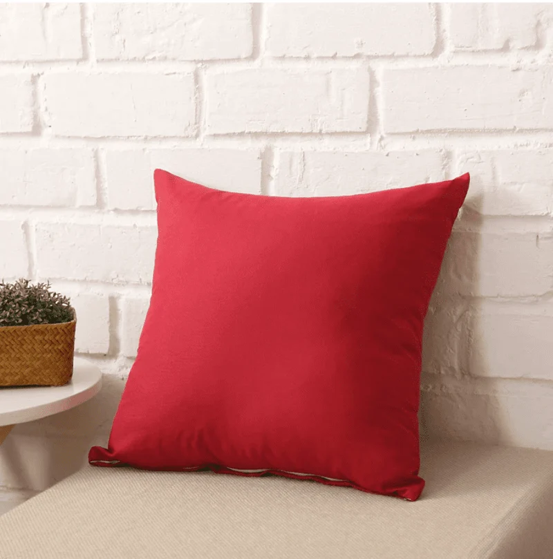 Housse de coussin 45x45 Rouge