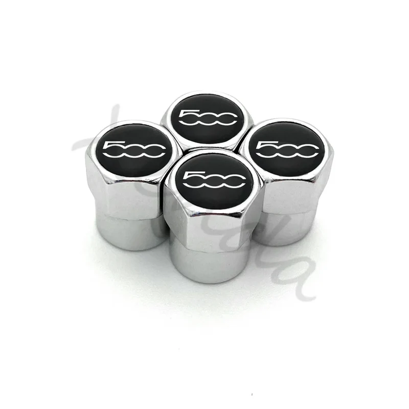 Bouchons de Valve Fiat 500 2007-2015 Alliage Aluminium