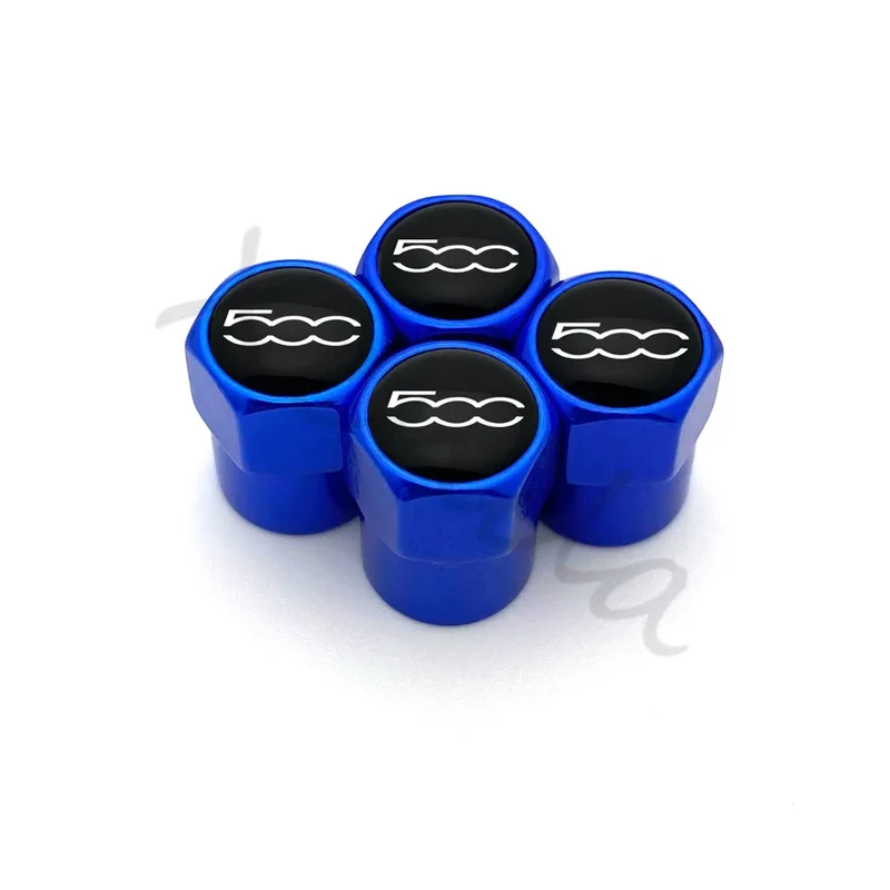 Bouchons de Valve Fiat 500 2007-2015 Alliage Aluminium