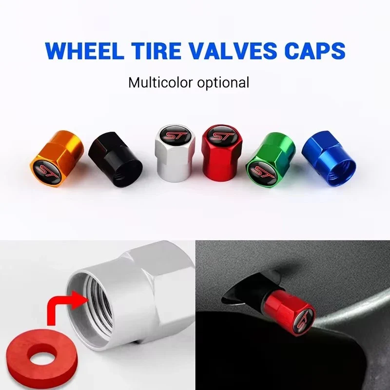 Bouchons de Valve Ford Focus Fiesta Ligne ST Métal