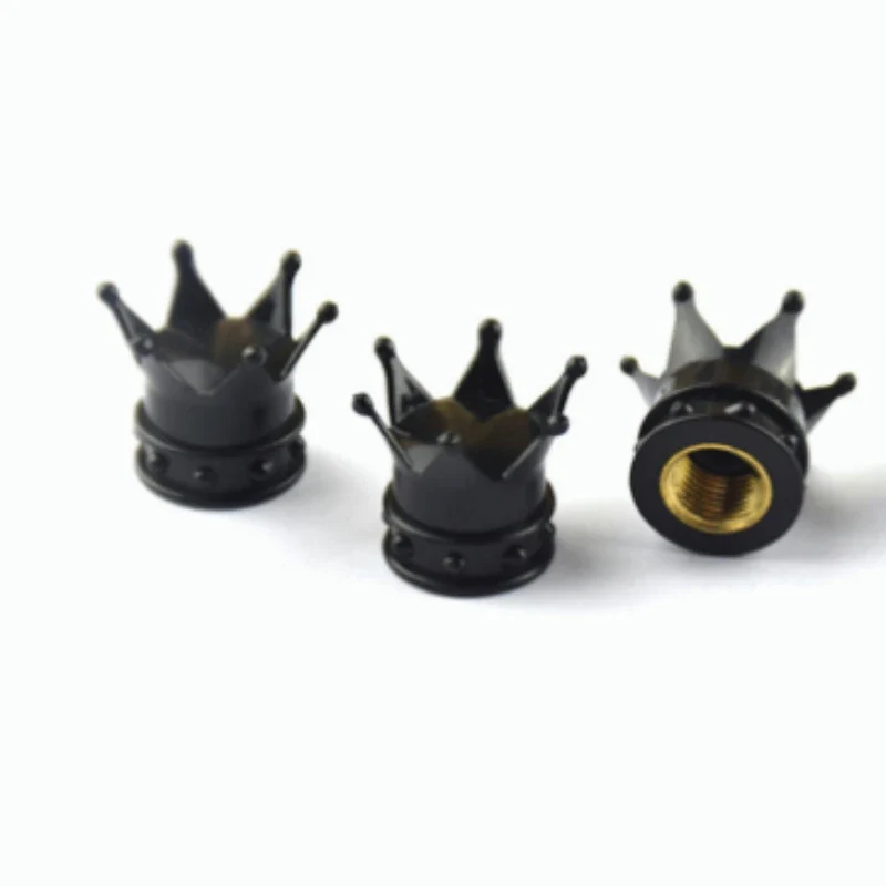 Bouchons de Valve Universels Couronne Métal Anti-Poussière