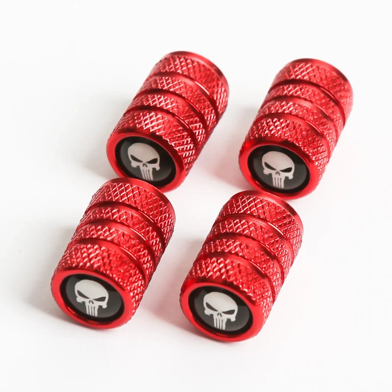 Bouchons de Valve Universels Bicolores Métal Anti-Poussière