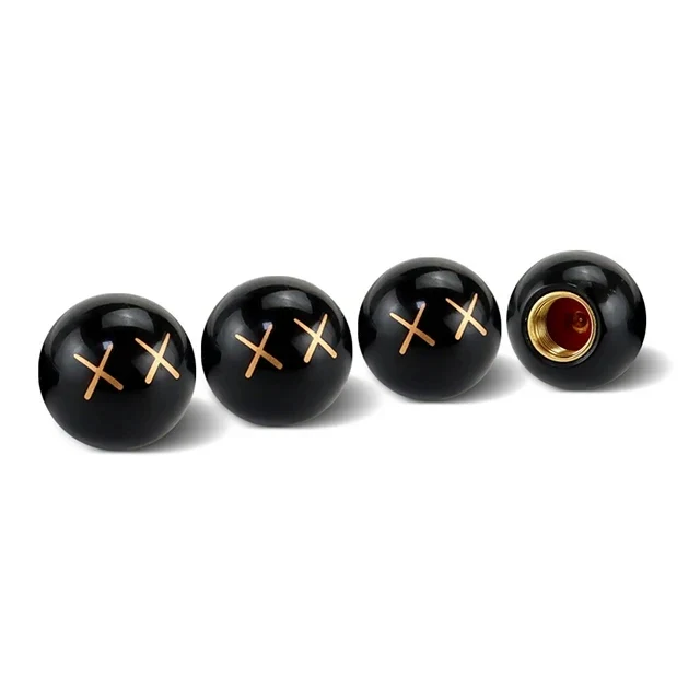 Bouchons de Valve Universels Boule Ronde Anti-Poussière