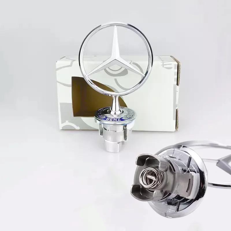 Badge de Capot Mercedes AMG 44mm Étoile 3D Chromé