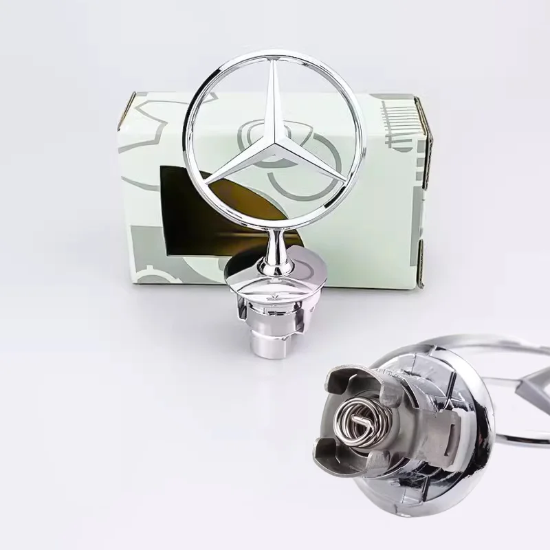 Badge de Capot Mercedes AMG 44mm Étoile 3D Chromé