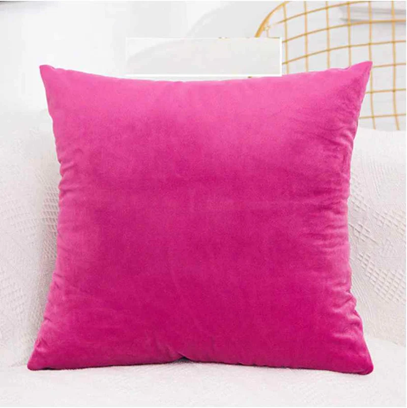 Housse de coussin 60x60 Velours Rose
