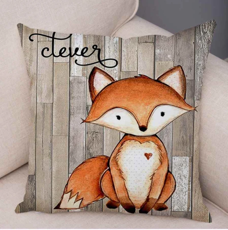 Housse de coussin 45x45 Renard