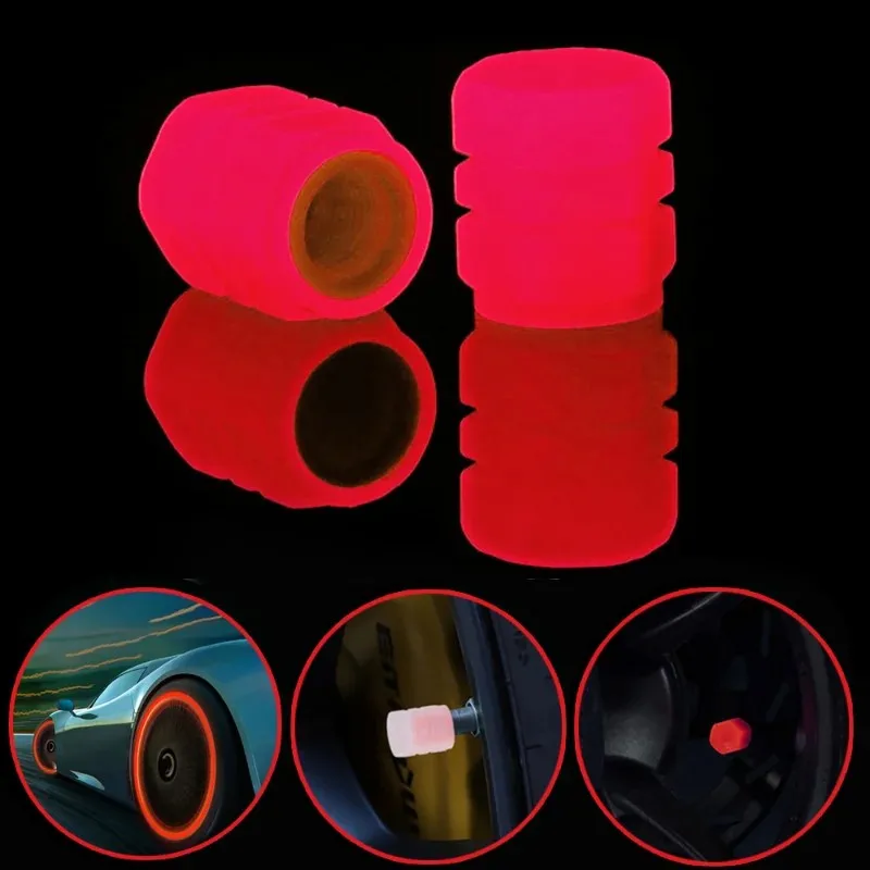 Bouchons de valve universels lumineux fluorescents 20 pièces