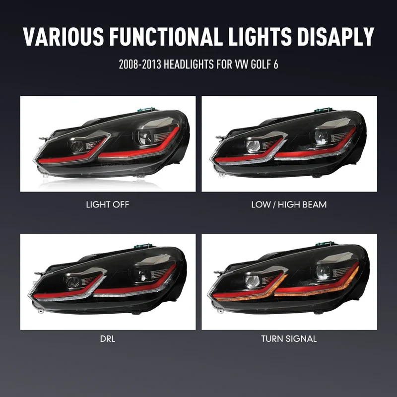 Phares LED Volkswagen Golf 6 2008-2013