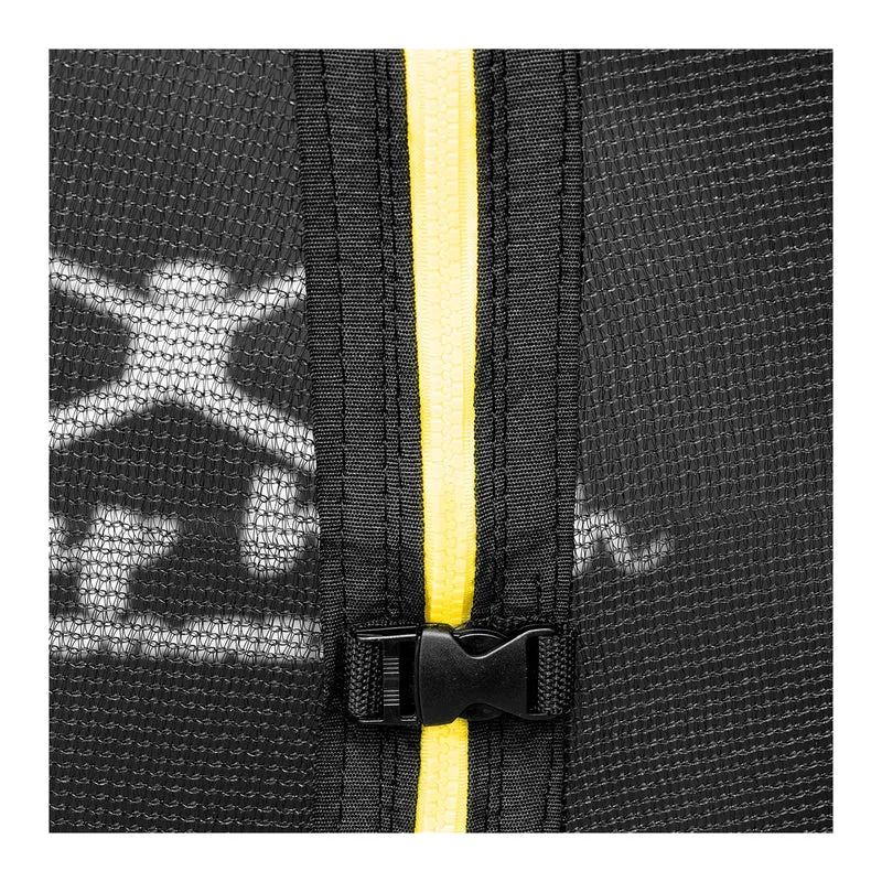 Trampoline de jardin - diamètre 244 x 180 cm - 80 kg - filet de sécurité - noir/gris 14_0008022
