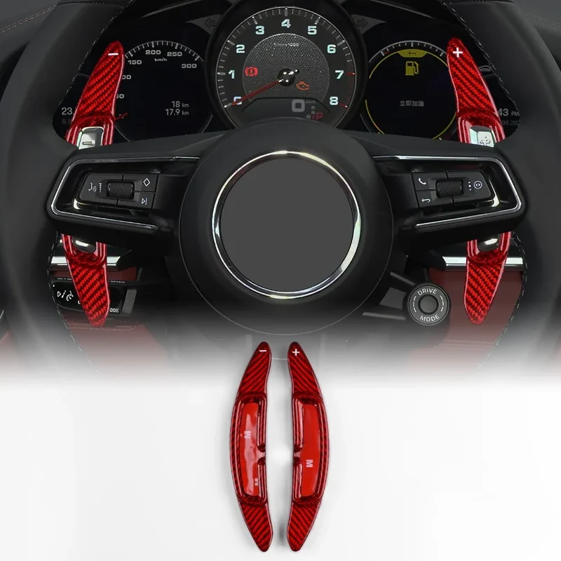 Palette au Volant Porsche Fibre de Carbone