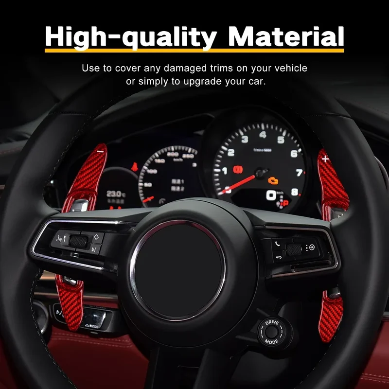 Palette au Volant Porsche Fibre de Carbone