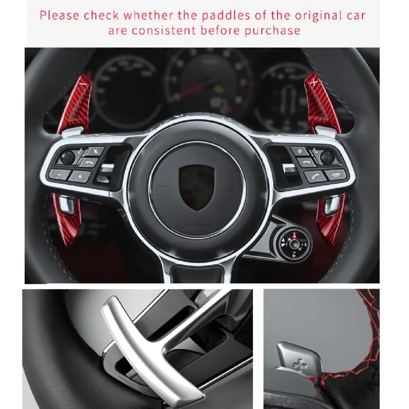 Palette au Volant Porsche Extension Carbone